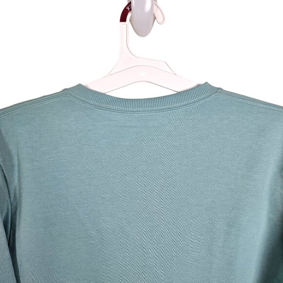 Latino Heritage Month "Hola" Crewneck Unisex Sweatshirt Size XS Mint Green Casua - Picture 4 of 8